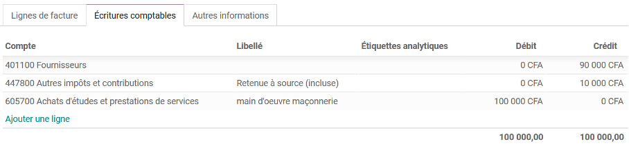 Interface Odoo pour la gestion fiscale et l’automatisation comptabl